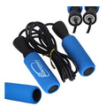 8' Blue Foam Cover Speed Jump Rope - Adjustable for Cross Training Fitness & Cardio